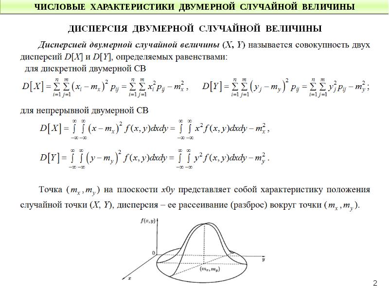 Случайные величины и их числовые характеристики презентация