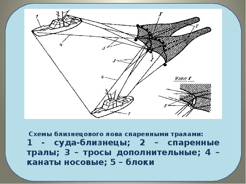 Как ловят тралом схема