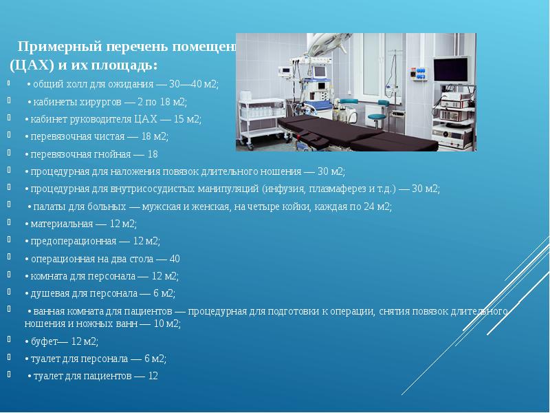 Перечень помещений. Кабинет амбулаторной хирургии. Подготовка к операции в амбулаторной хирургии. Кабинет хирурга площадь. Преимущества амбулаторной хирургии.