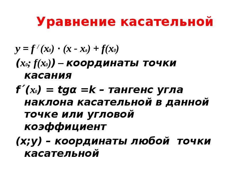 Уравнение касательной y x. Уравнение касательной тангенс. Уравнение касательной тангенса угла. Уравнение касательной y TGX. Уравнение касательной через тангенс.