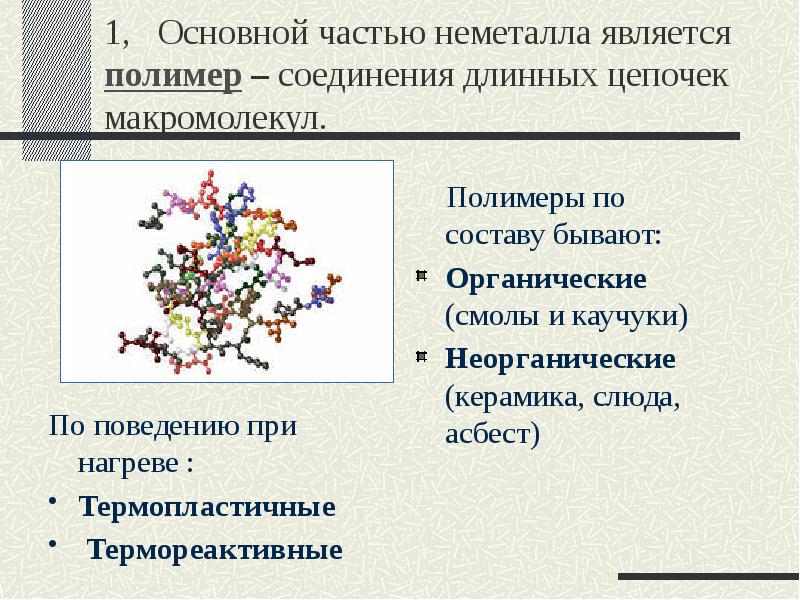 Полимеры презентация 9 класс