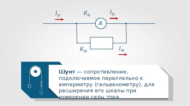 Схема добавочного резистора