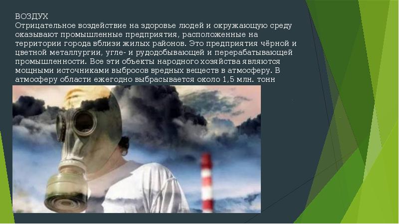 На окружающую среду оказывают негативное влияние. Фото влияние окружающей среды на здоровье человека презентация.