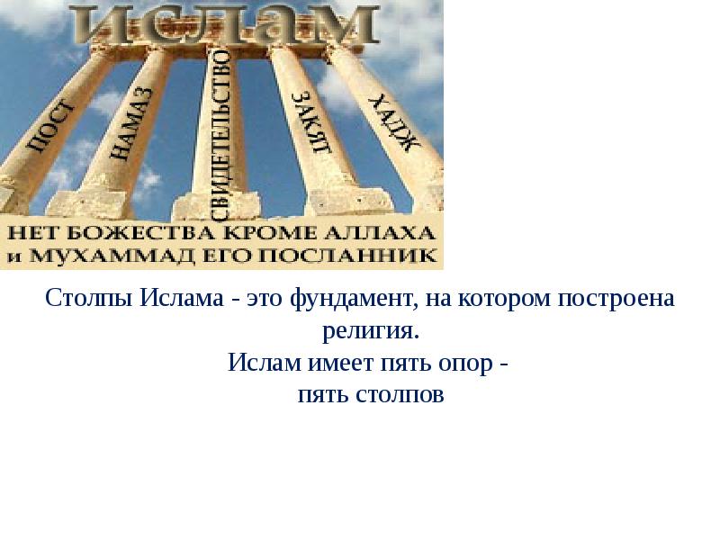 Ислам в современной россии 5 класс презентация урока однкнр