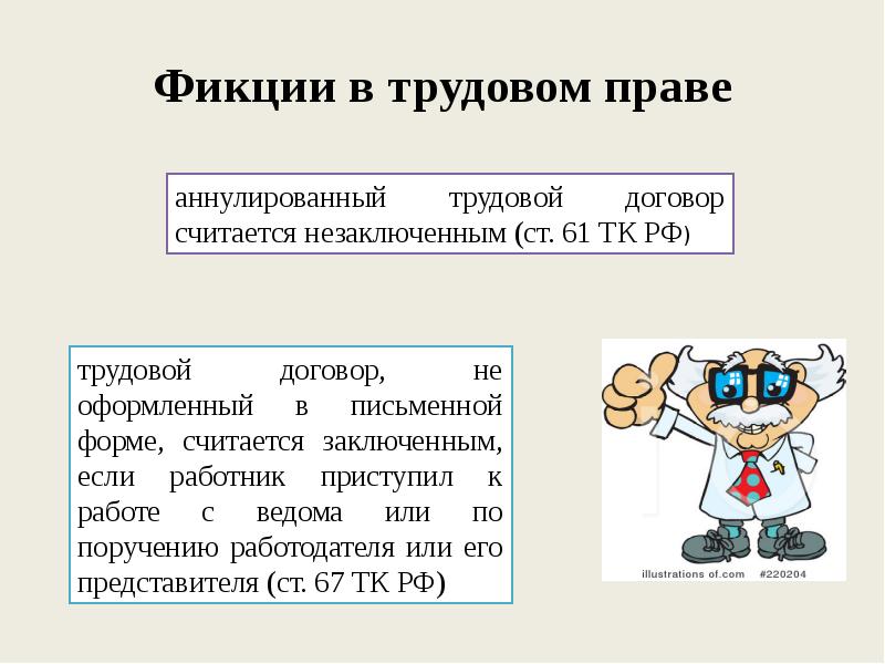 Правовые фикции презентация