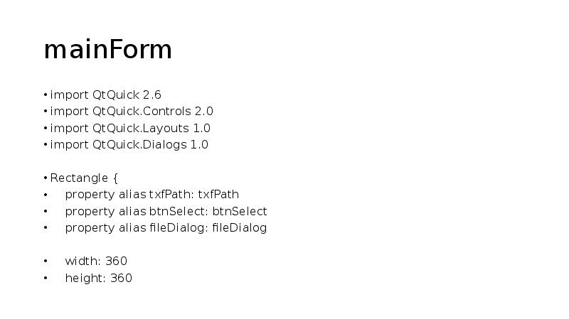 mainForm
import QtQuick 2.6
import QtQuick.Controls 2.0
import QtQuick.Layouts 1.0
import mainForm
import QtQuick 2.6
import QtQuick.Controls 2.0
import QtQuick.Layouts 1.0
import