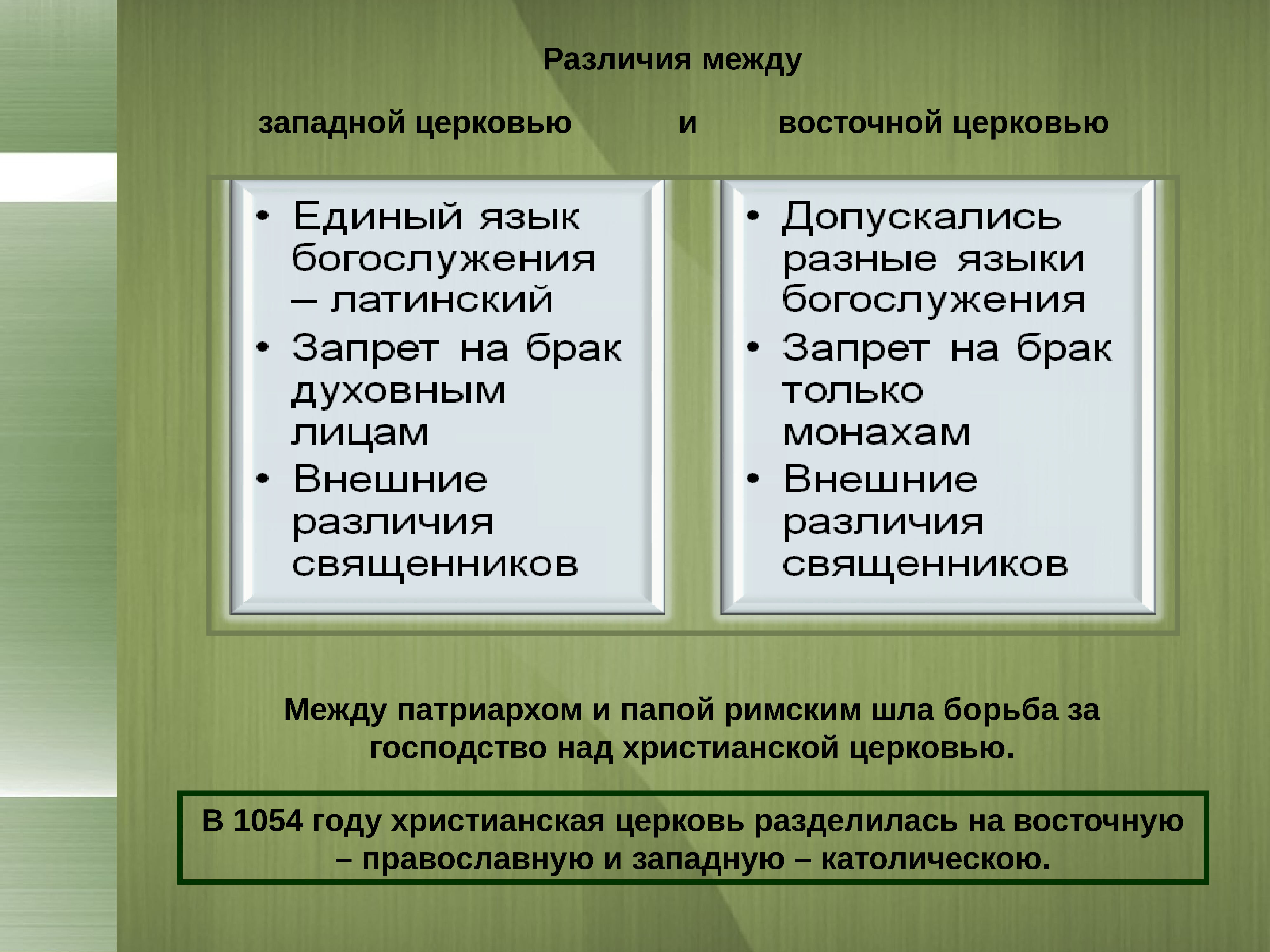 Отличие восточного. Различия Западной и Восточной церкви. Различие между Западной и Восточной церкви. Таблица различие между Западной и Восточной церкви. Таблица различия между Западом и Восточной церквами.