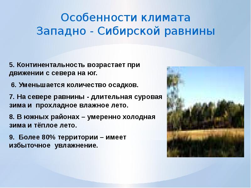 Природные особенности западно сибирской равнины. Климат Западно сибирской равнины. Западносибирскаяя равнина.