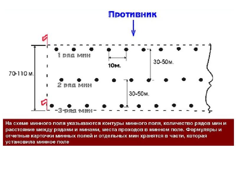 Формуляр минного поля образец