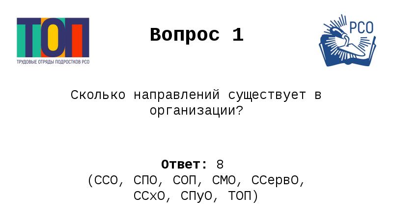 Направление не существует. Сколько всего направлений.