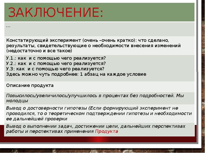 Заключение: Заключение: