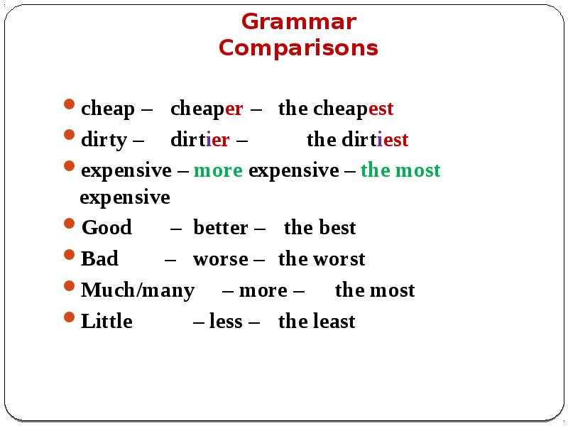 Grammar comparison. Грамматика Comparatives. Comparison Grammar. Comparisons грамматика. More the most степень сравнен.