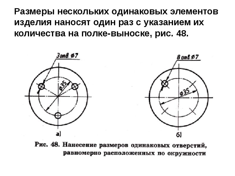 Как показать диаметр окружности на чертеже