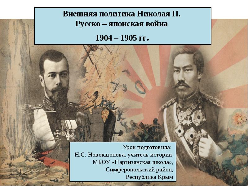 Внешняя политика россии русско японская война 1904 1905 гг презентация