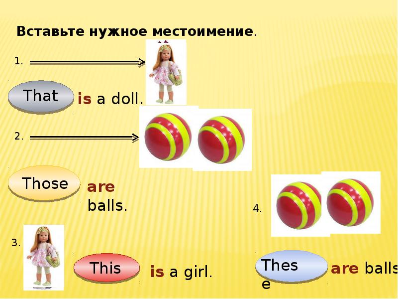 Указательные местоимения презентация