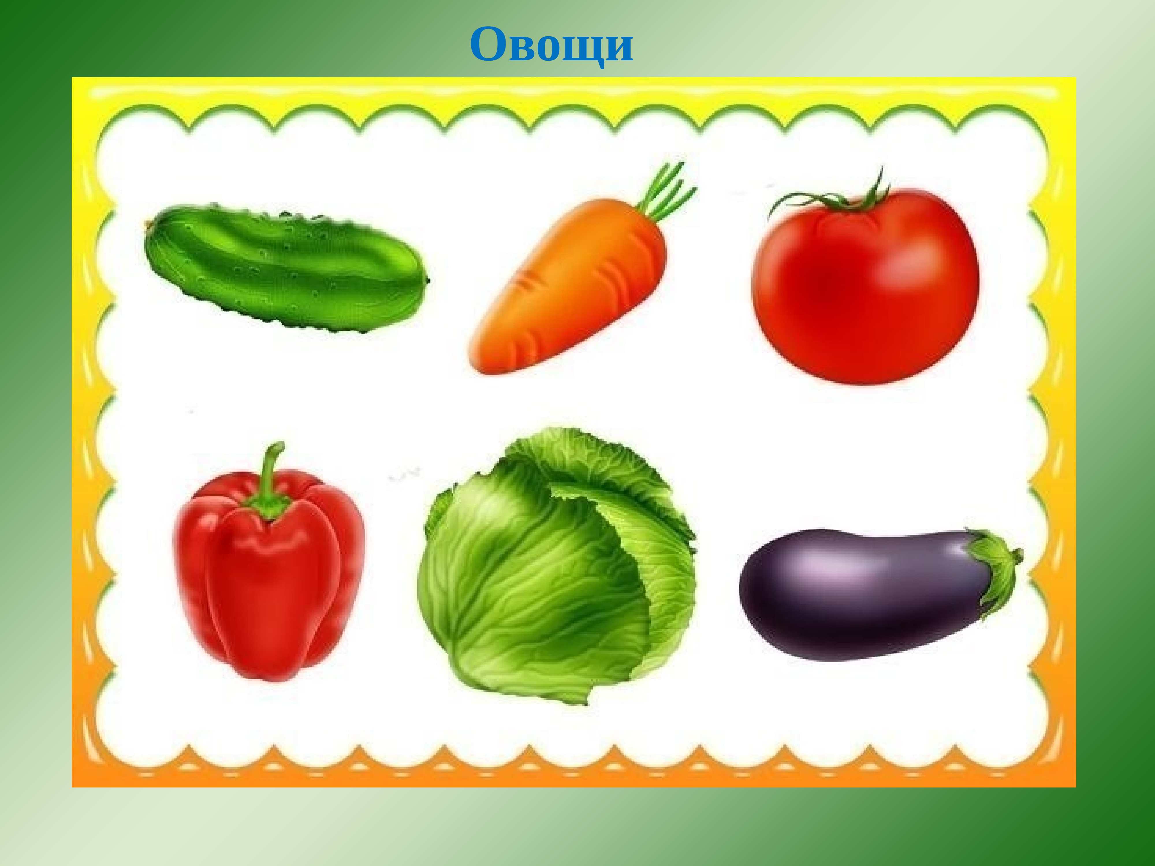 картинки овощи для детей в детском