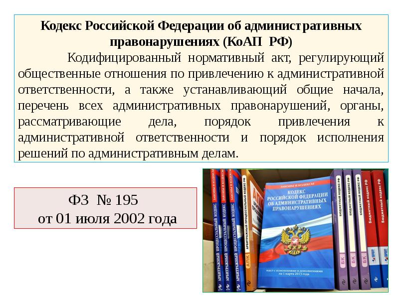 Проект федерального закона кодекс российской федерации об административных правонарушениях