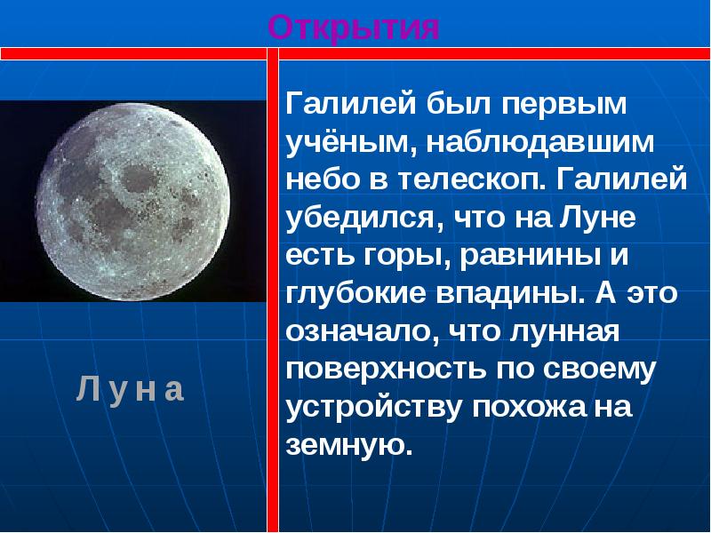 Исследовательский проект определение высоты гор на луне по способу галилея