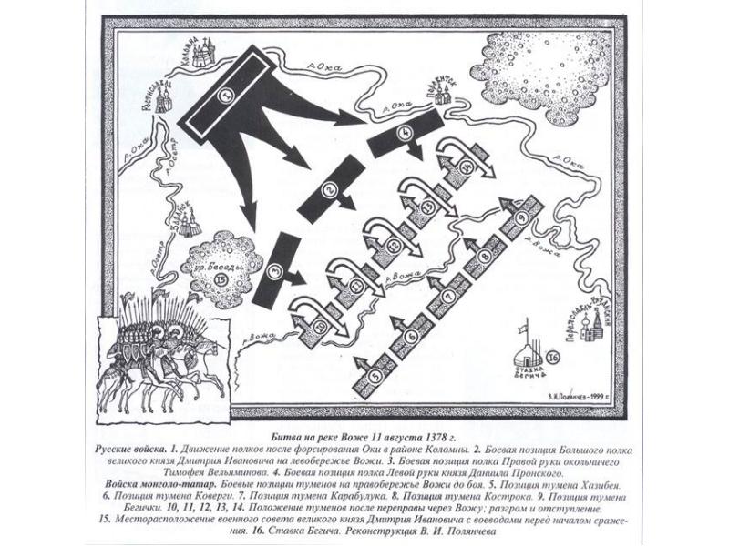 Битва под командованием мурзы бегича. Битва при реке Воже. Река Вожа битва на карте. Битва на реке Воже 1378 карта. Битва на реке Воже кратко.