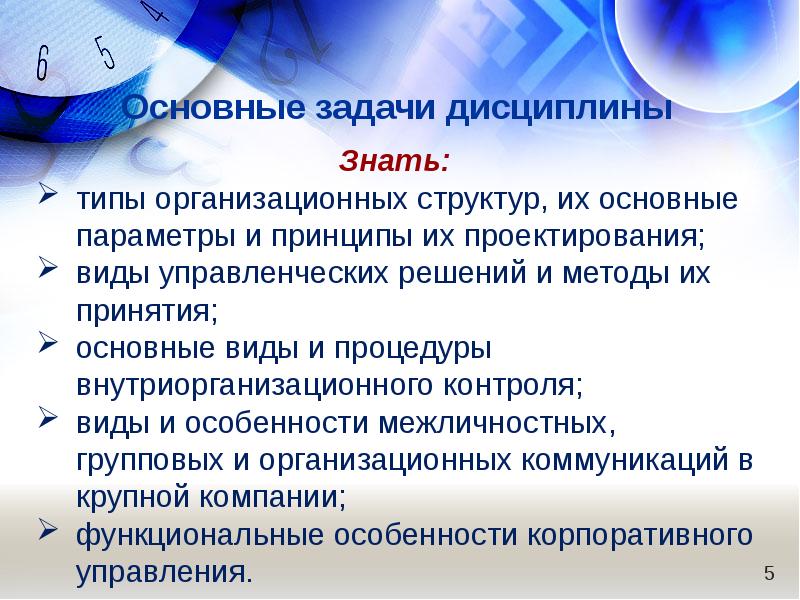 Основы корпоративного управления презентация