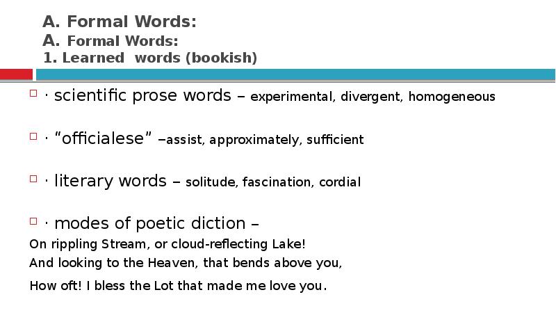 Formal words are. Terms and learned Words. Learned Words примеры. Officialese Words. Learned Words Lexicology.