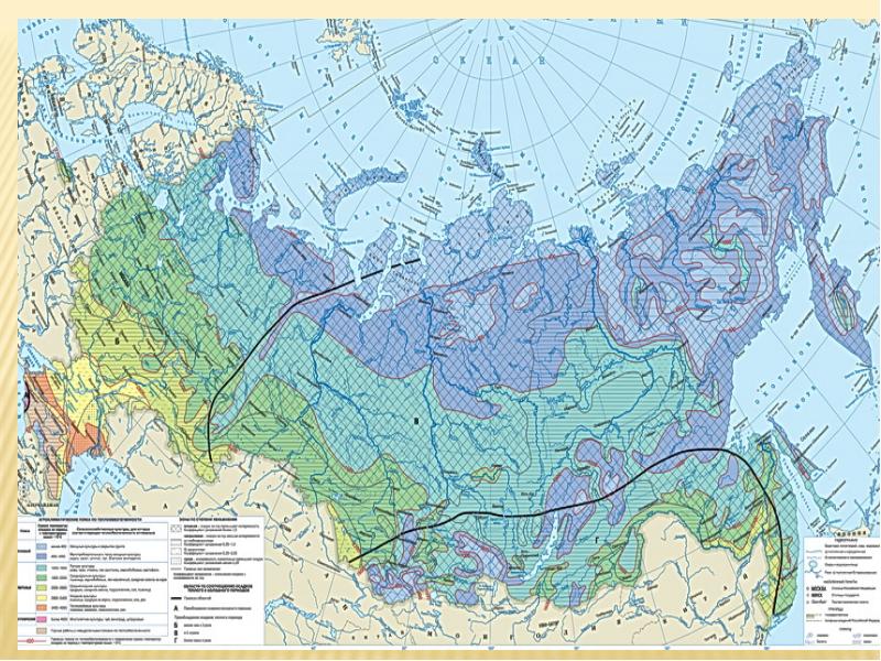 Карта агроклиматические условия