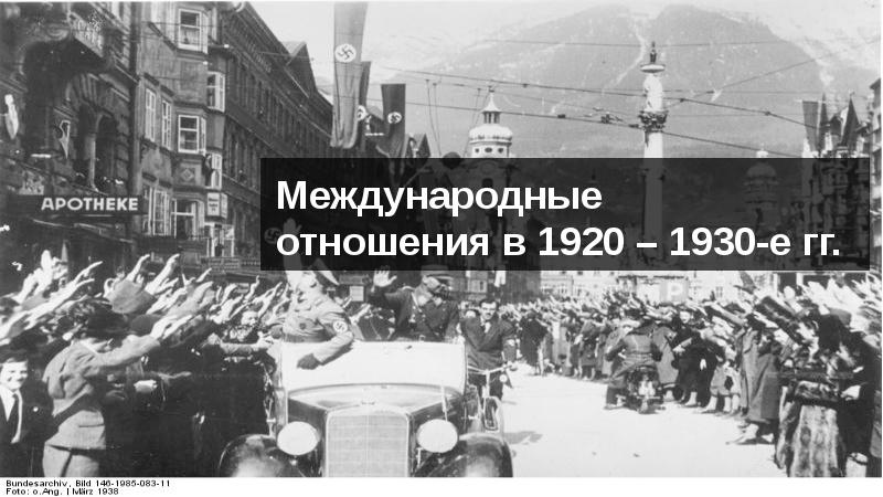 Международные отношения в 1930 е годы презентация