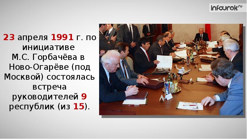 Переговоры 1991. Горбачев Ново Огарево 1991. Встреча в Ново-Огарево 1991. Новоогаревский процесс. 23 Апреля 1991 Ново Огарево.