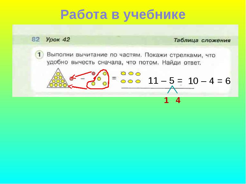 Презентация по математике 1 класс вычитание вида 11 школа россии