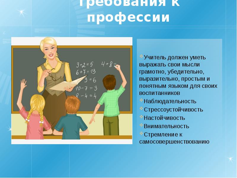 Презентация на тему профессия учитель