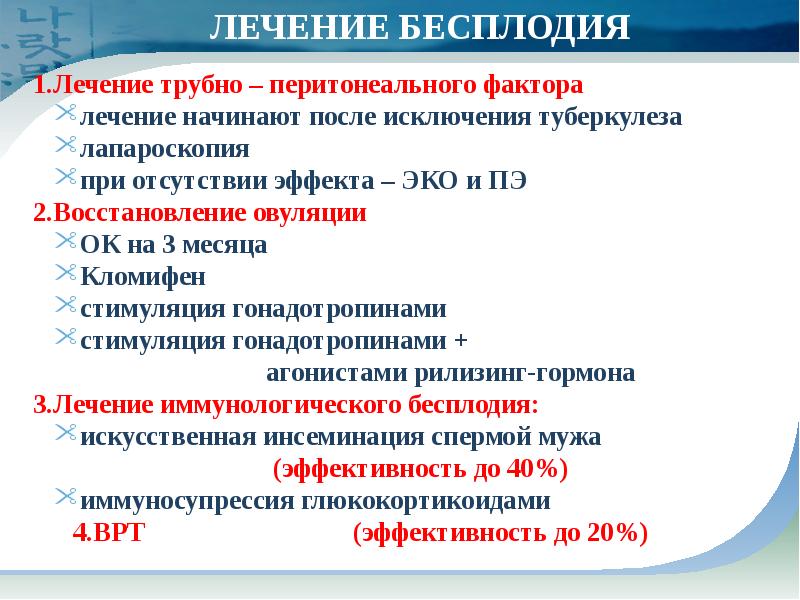 Бесплодный брак презентация по гинекологии