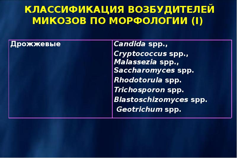 Противогрибковые лекарственные средства презентация