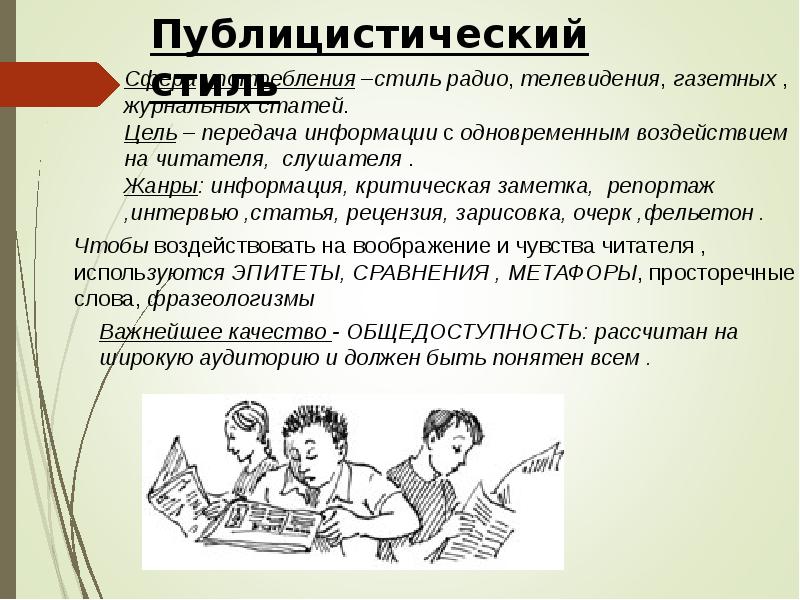 Публицистический стиль