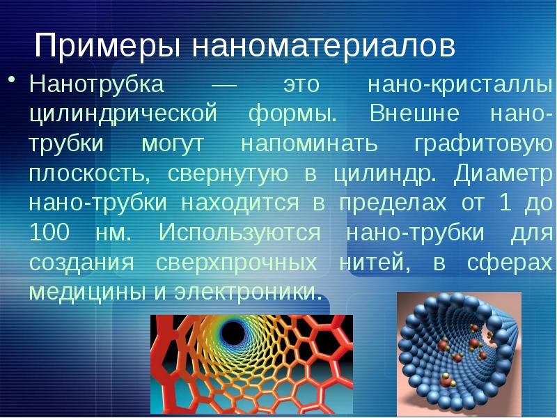 Презентация нанотехнологии в информатике