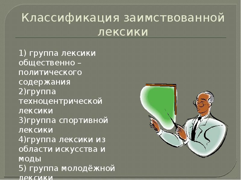 Презентация профессиональная лексика