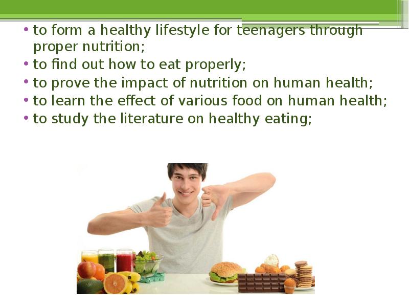 Nutrition among teenagers
