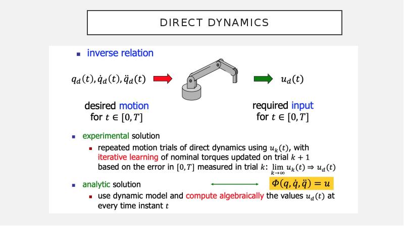 Dynamic analysis and forces
