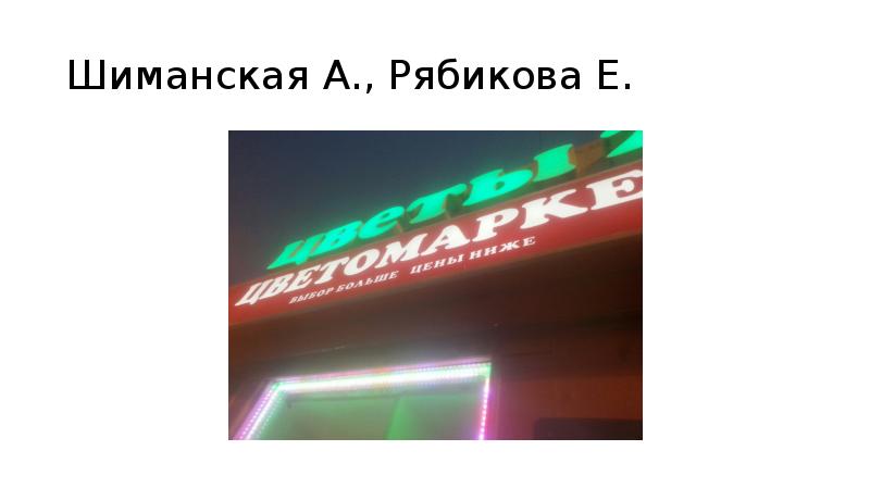 Шиманская А., Рябикова Е.