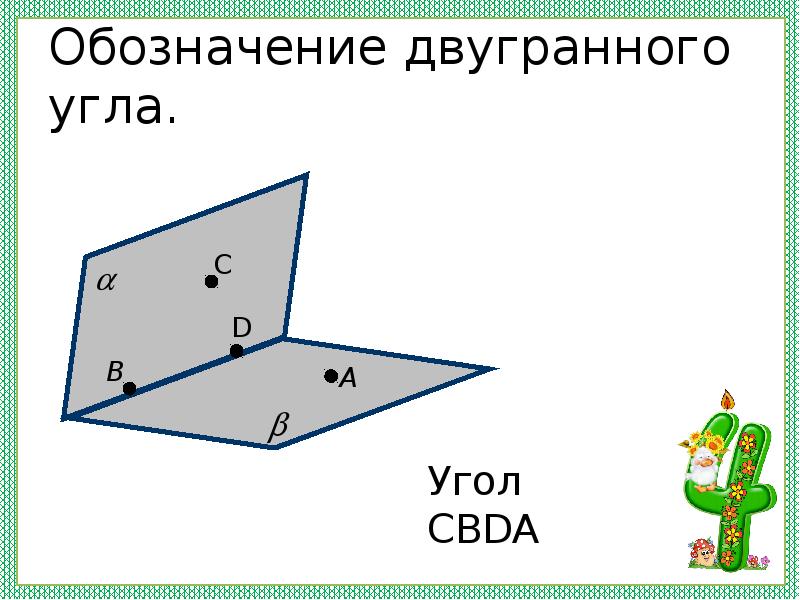 Как нарисовать двугранный угол по клеточкам