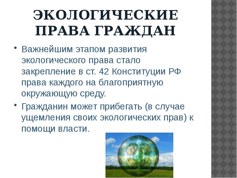 Экологическое развитие и защита окружающей среды. Экологическое развитие и защита окружающей среды