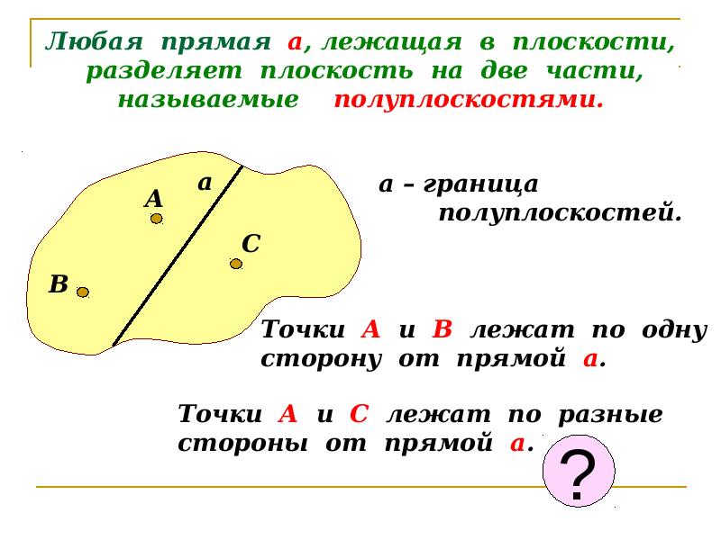 3 прямые делят плоскость на частей