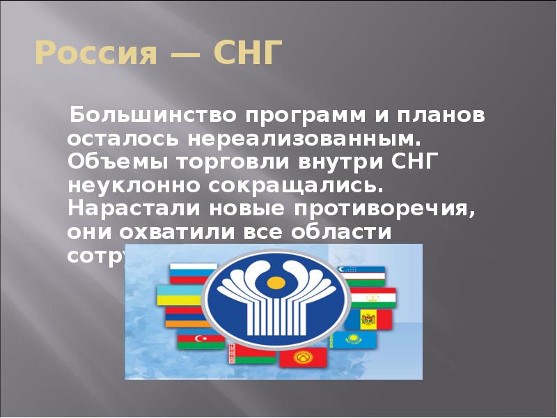 Презентация геополитическое положение и внешняя политика россии в 90 е годы