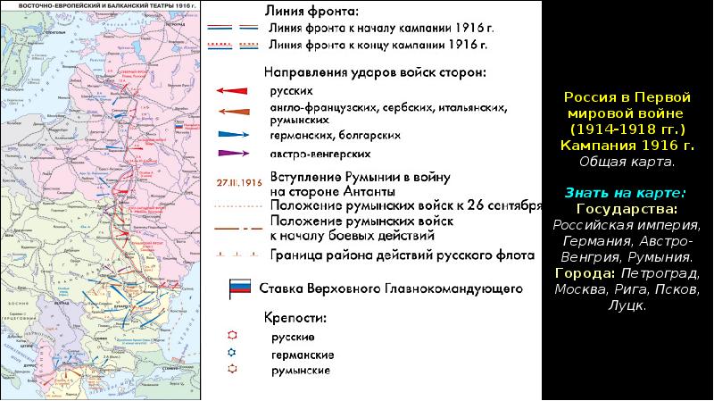 Карта россии в первой мировой войне