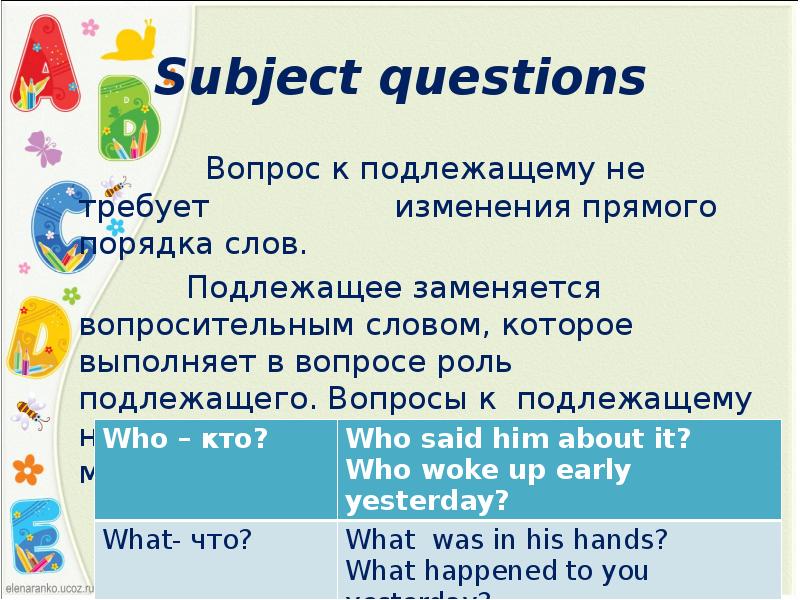 Прямой вопрос в английском языке