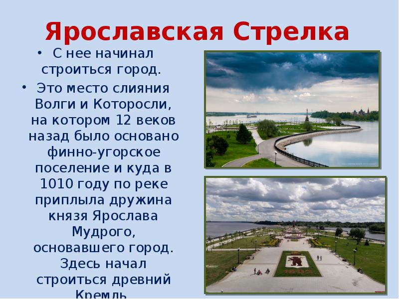 Ярославль стрелка карта