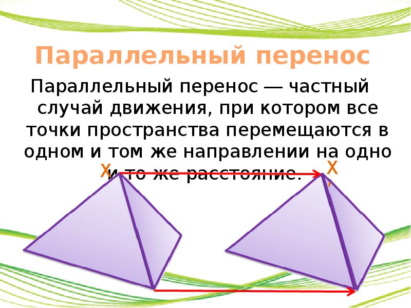 Движения симметрия параллельный перенос. Параллельный перенос. Параллельный перенос симметрия. Параллельный перенос геометрия. Параллельный перенос симметрия в пространстве.