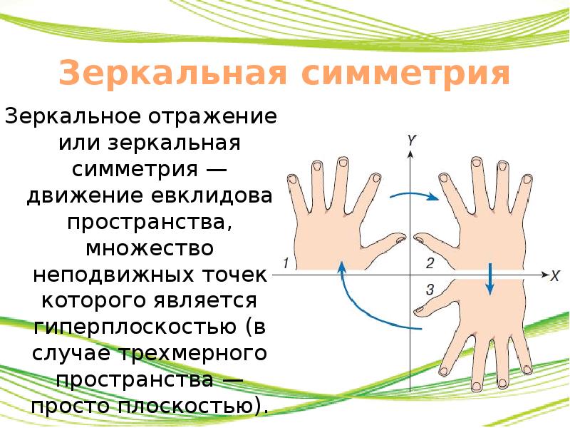 Зеркальная симметрия в пространстве презентация