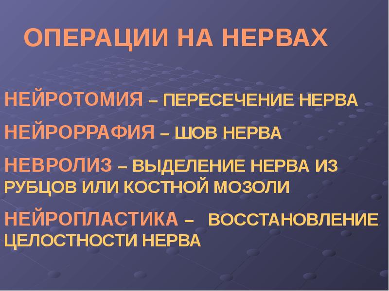 Презентация операции на сухожилиях