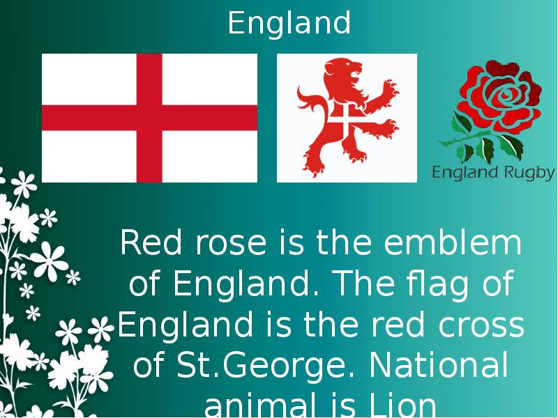 The national symbol of england is