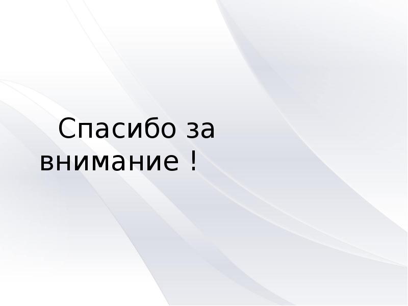 Спасибо за внимание !